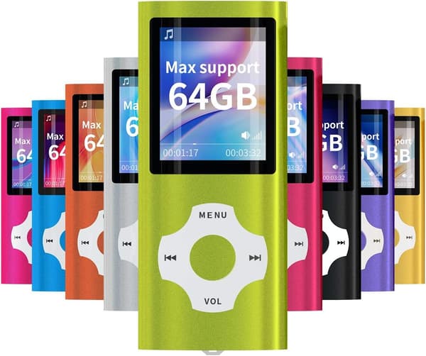 MP3/MP4 bærbar afspiller, 1,8 tommer LCD-skærm, maks. understøttelse 64 GB, grøn