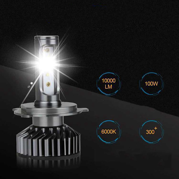 LED-auton ajovalot Super kirkkaat korvaavat auton ajovalon lamput Oikosulkuesto Mini autolamput H1