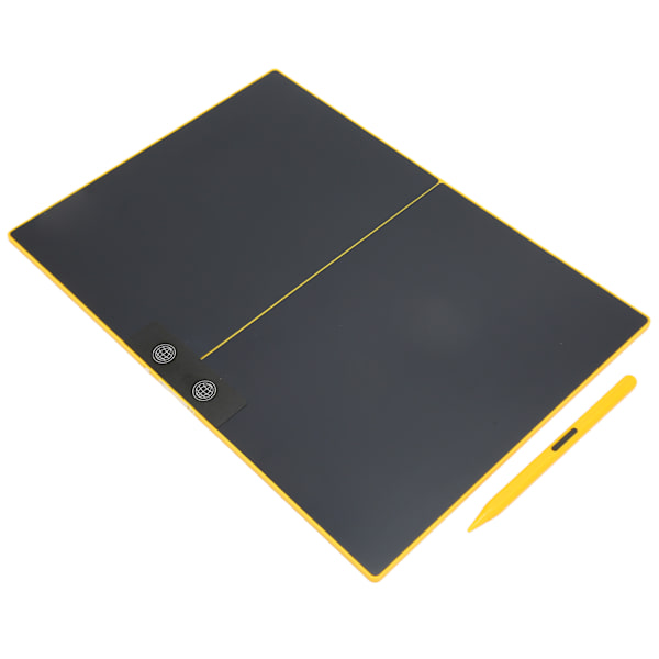 15 tum LCD-skrivbord med tydlig handstil, elektronisk doodle-tavla med magnetisk penna för småbarn, gul