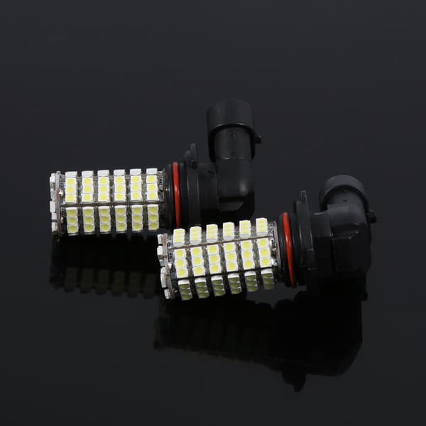 2× 9006 HB4 120 LED SMD Hvit Tåkelys Pære Hovedlys 12V Tåkelys