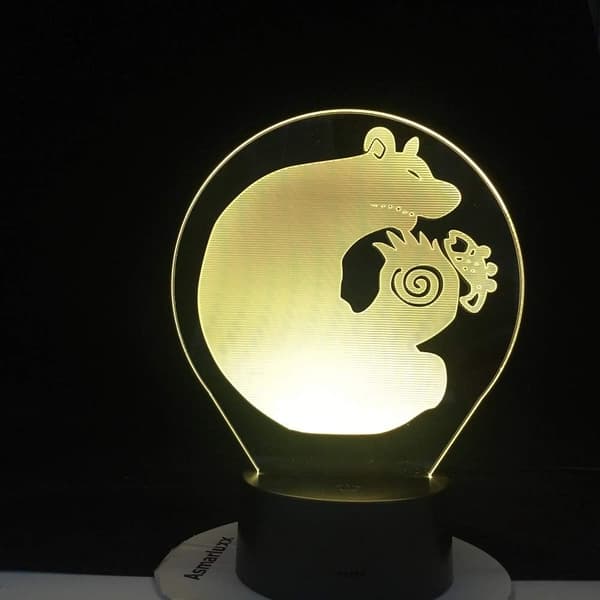 Anime Lampe Illusjonslys LED Nattlampe Lampe Escanor Seven
