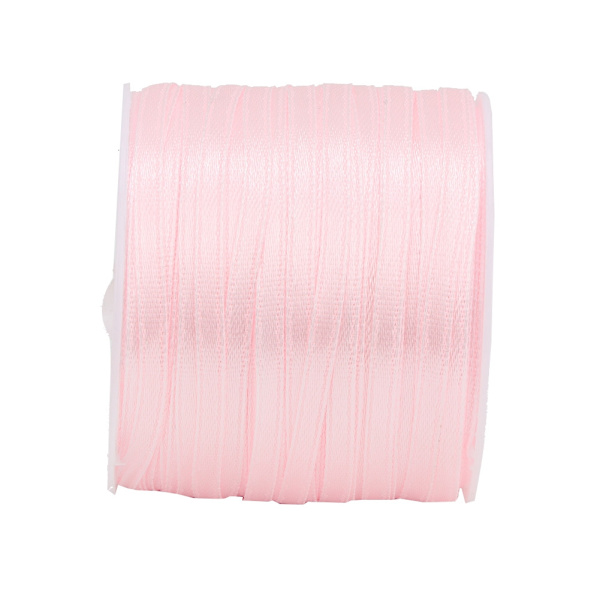 Båndindpakning Satinbånd DIY Tilbehør til Emballage Bryllup Beklædningsdekor (Pink)