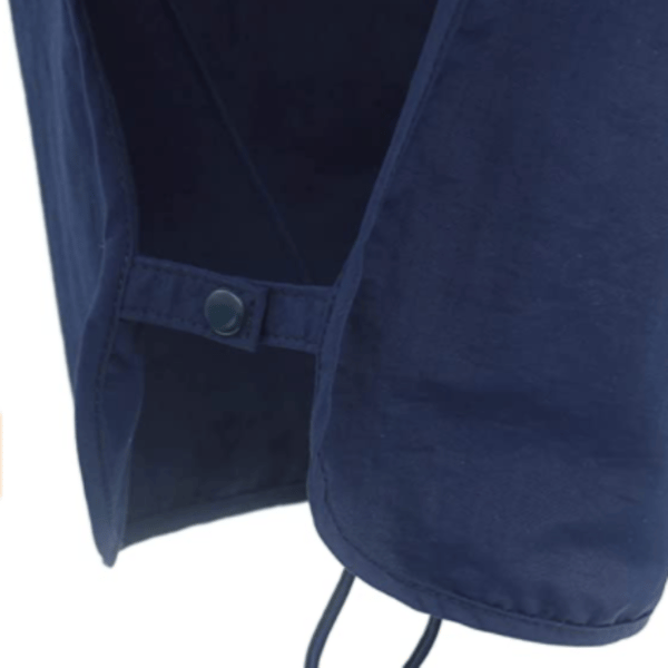 Fiskehat med UPF50+ solbeskyttelse til mænd og kvinder, lang klap, hurtigtørrende mesh Blue