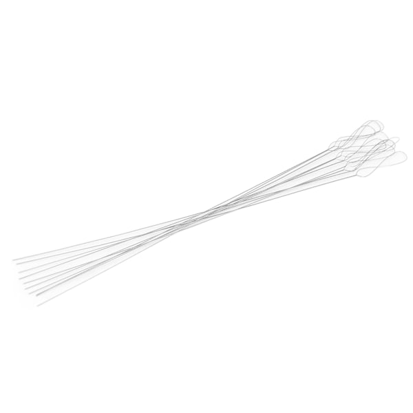 10 st vridna pärlnålar hopfällbart öga flexibla rostfria ståltrådsnålar för DIY armband halsband
