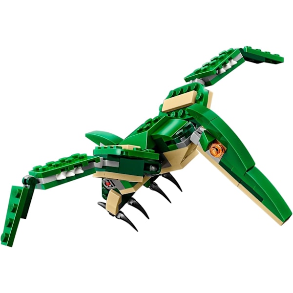 LE GO Creator 3 i 1 Mighty Dinosaur Legetøj, Transformerer fra T.rex til Triceratops til Pterodactyl Dinosaur Figurer, Fantastisk Gave til 7-12-årige Drenge og Piger