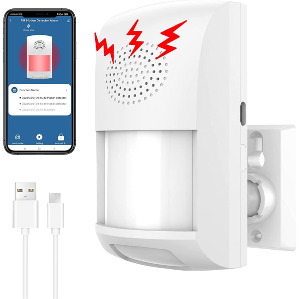 Uppgraderad smart WiFi rörelsesensor detektor larm inomhus med