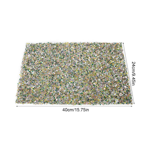 24*40cm Hotfix Rhinestone Sheet Banding Mesh Trim Sheet DIY Tillbehör(Flera Färger)