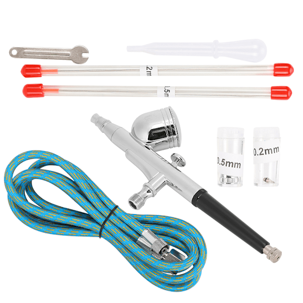 Modell Airbrush Set Luftkompressor Kit Möbler Skor Färg Konst Airbrush Spray Gun Pump 130K