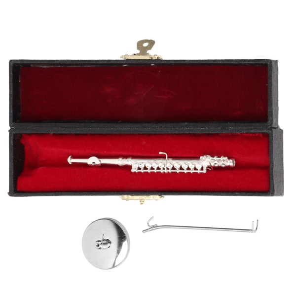 11cm Mini Kobberfløyte Modell Musikinstrument Modell Musikalske Gaver Hjemmedekor Ornamenter