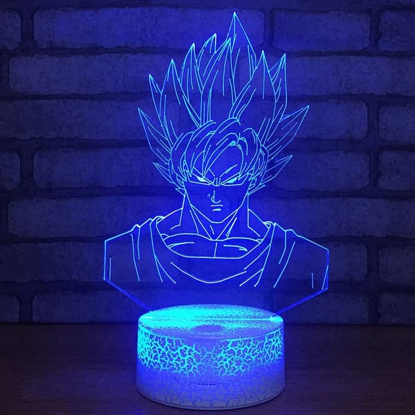 3D LED Tegneseriefigur Optisk Illusjon Sensor Nattlys