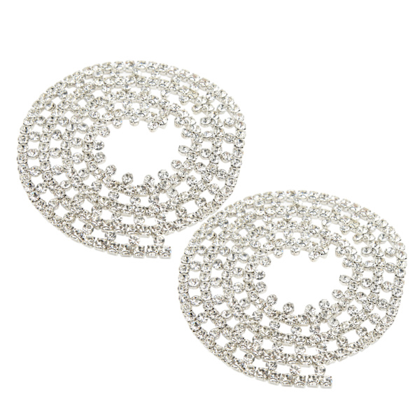 Rhinestone-kjede glitrende kloform DIY-håndverk Rhinestone nær kjede trim for håndverk klær dekorasjon gave D-form klør