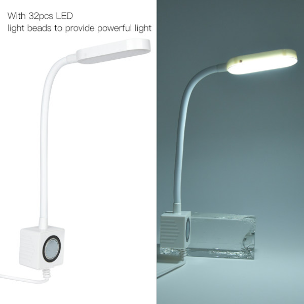 Ompelukoneen LED-valo, kaksoiskäyttöinen USB ja pistoke, 32 kpl helmiä (32 kpl valopalloja)