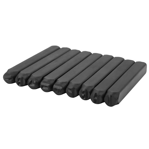 36 st/set 5 mm stål alfabet bokstav & nummer stans punch stansverktygssats