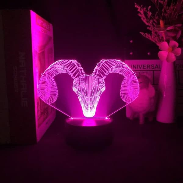 3D Nattlys USB Batteri Dobbel Bruk Gradient Lampe Bursdag G
