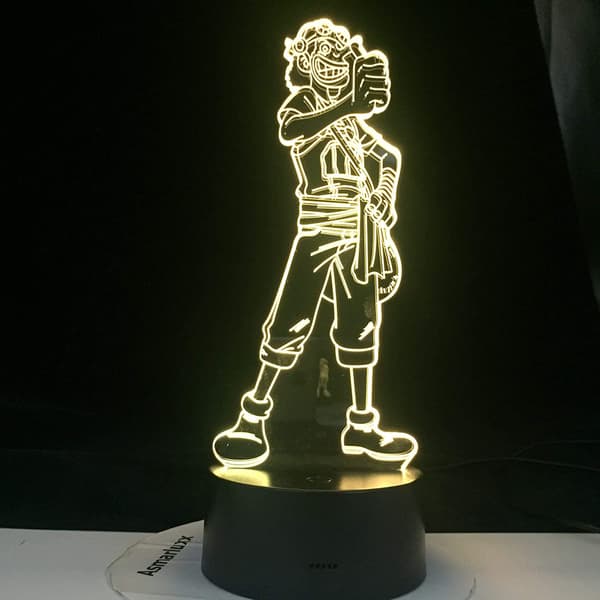 One Piece Luffy 3D Illusion Natlampe Smart Touch, RG