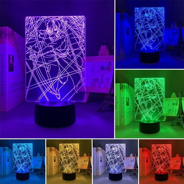 3D LED-nattlampefigur er egnet for soveromsdekorasjon