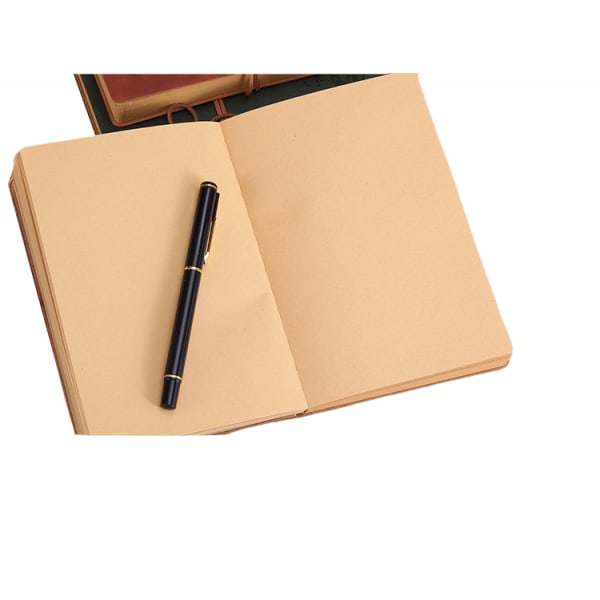 Läder Skrivande Journal Notebook, Klassisk Nyckel Bunden Retro Vi