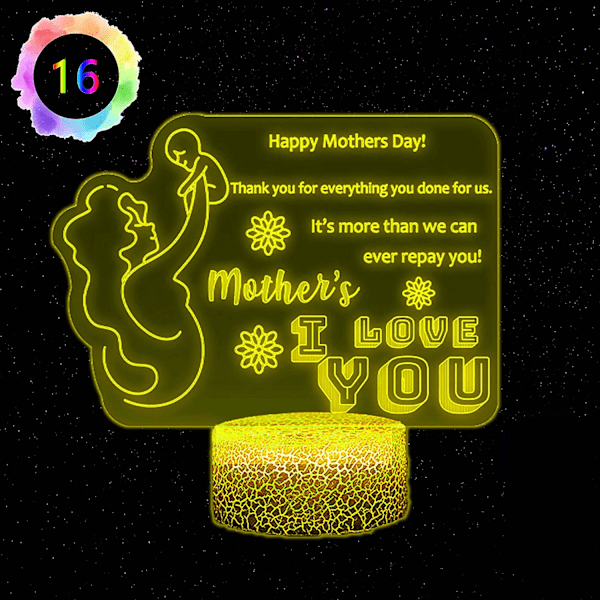  Mors Dag Presenter till Mamma från Dotter Son - Födelsedagspresenter Nattlampa, Mors Dag Presenter till Mamma