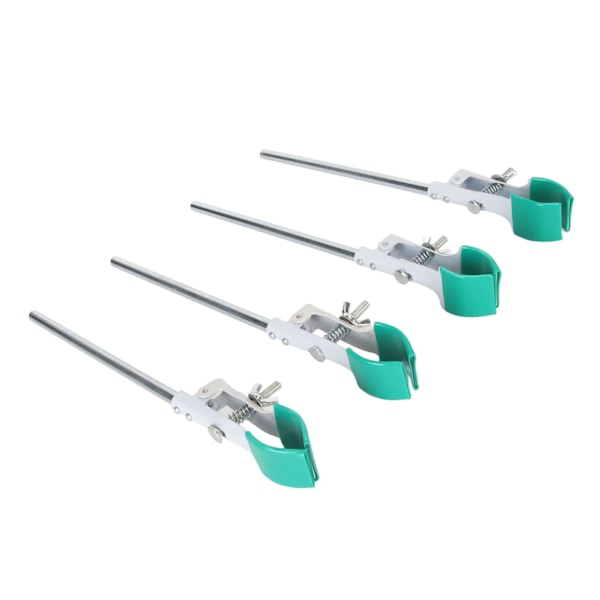 4 kpl Laboratorioleikari Retortti Prong Jaw 2 sormen leveyden säädettävä kumi leuat Labs Universal Clamp