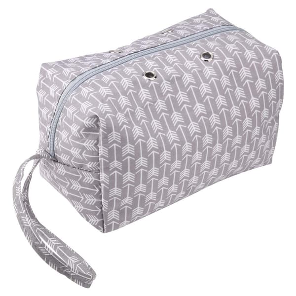 Holdbar og blød opbevaringspose til uld hækle værktøjer tøj sweatre (Square Gray S)