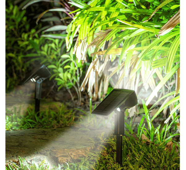 Solcelle Landskapsspotlights 30 LED, IP65 Vanntett Solcelle Sp Warm White