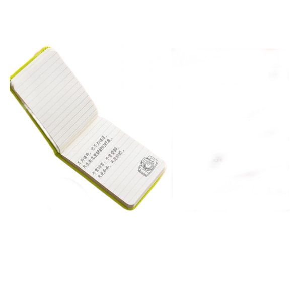 Fickanteckning, liten mjuk pärm mini journal anteckningsblock 2,9\"