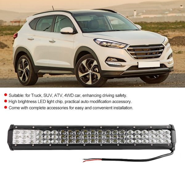 189W 63LED Työvalolista SUV:lle, ATV:lle, 4WD-autolle, Auton lisävaruste