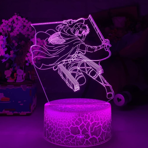 3D-lampa LED Anime Night Light Present till sovrummet dec