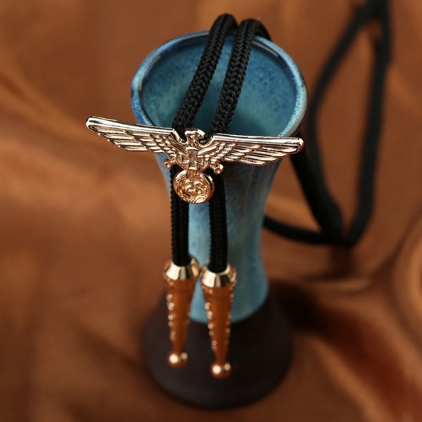 Bolo Tie Läder Halsband Western Halsband Kostym Accessorie C