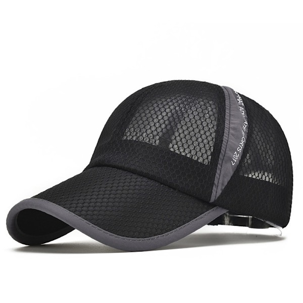 Unisex Andningsbar Full Mesh Baseballkeps Snabbtorkande Löpning h A