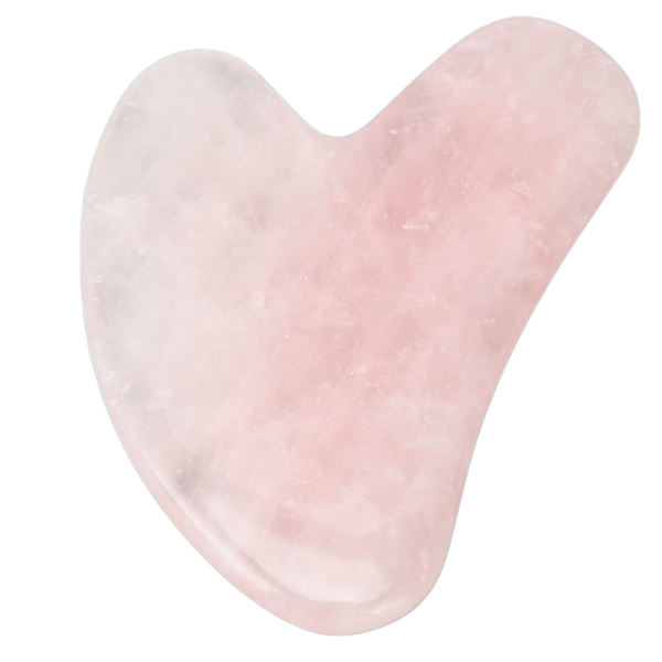 Pink Krystal Skrabebræt Hjerteformet Fremme Blodcirkulation Gua Sha Bræt Guasha Værktøj til Ansigt Hals