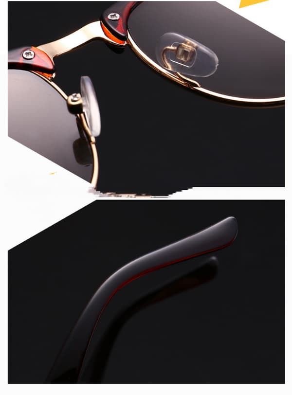 Halvramme Semi-Rimless Horn Rimmed Solbriller