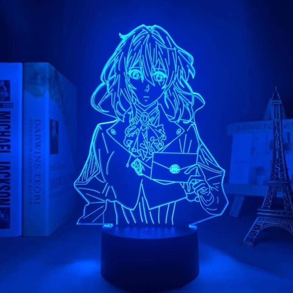 Violet Evergarden Light Anime lampe 3D LED Natlamper 16 Co