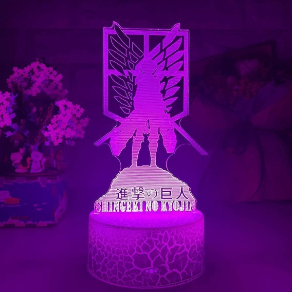 Attack on Titan 3D Anime Lamp Natt Levi Ackerman Illusion N