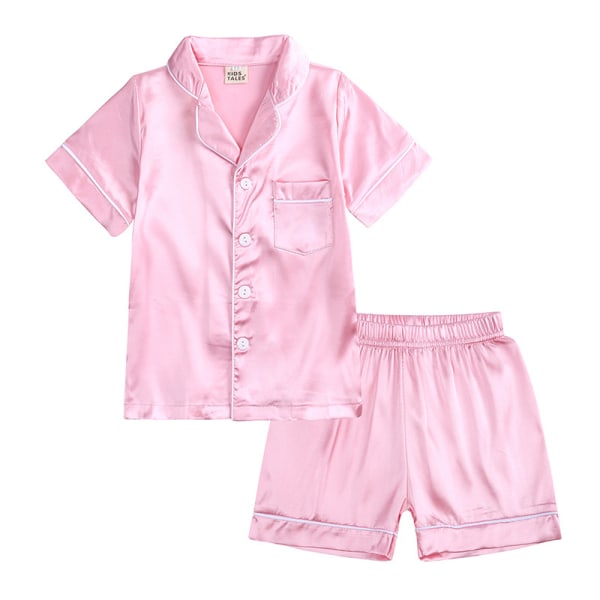Little Boys Girls Short Satin Pyjamas Set ,L(XTZ8380P)