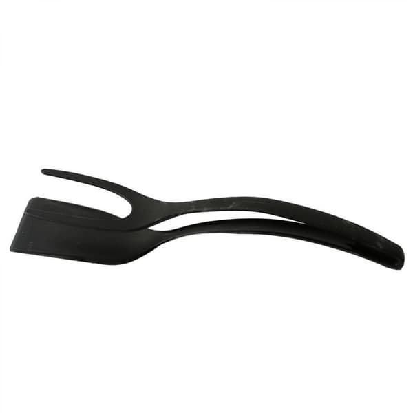 Stekt Egg Dobbel Spatel, Non-stick Matklips 2-I-1 Silikon Eggvender Pannekake B