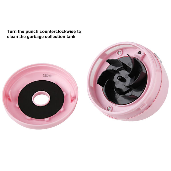 Mini gjenladbar bærbar skrivebordsstøvsuger støvsamler rengjøringsmaskin (rosa)