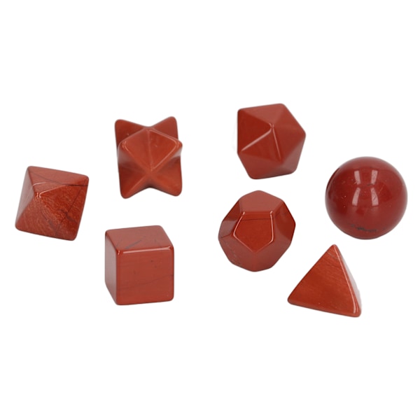 7 st chakra kristaller utsökta geometriska kristallstenar chakra healing kristaller kit för meditation hem inredning röd