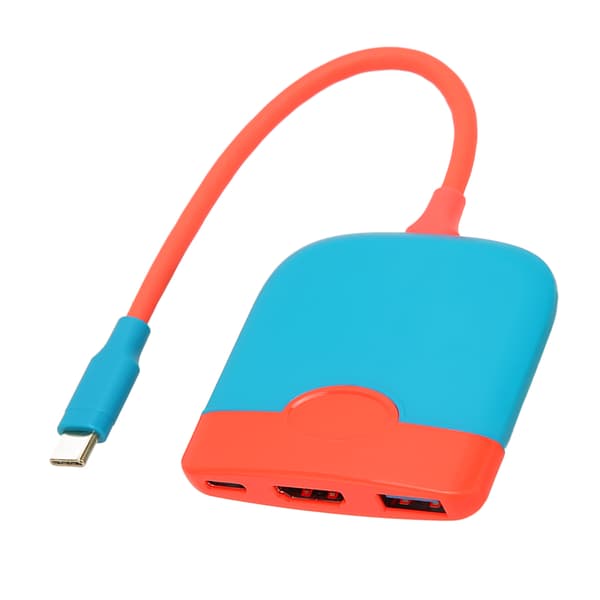 Bærbar TV-dockingstation 4K USB3.0 PD Hurtigopladning 3 i 1 HD Multimedia Interface Adapter Hub Dock til Switch