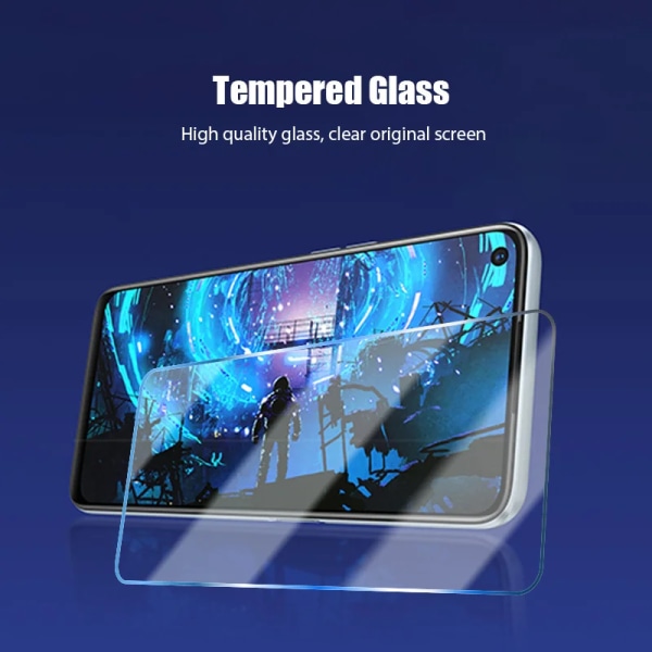 4PCS Härdat glas för Realme Q3 skärmskydd glas