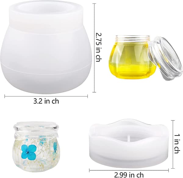 Flaske Resin Form, Pudding Glas Silikone Resin Form, Resin