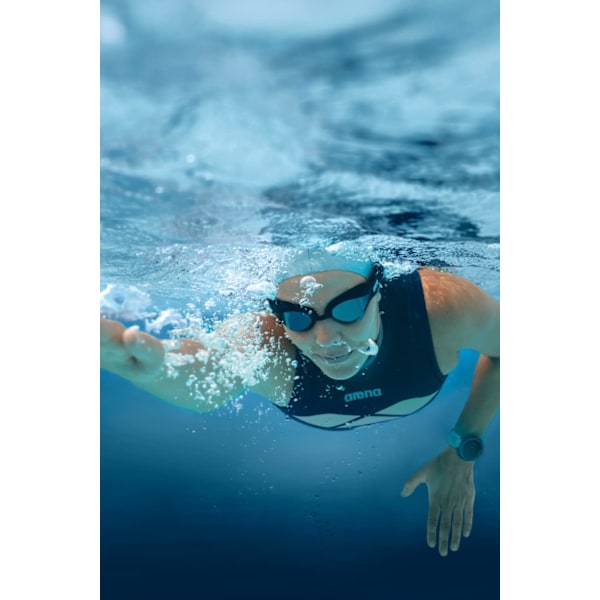 Unisex Vuxen Tri Simglasögon för Triathlon och Fitness Swipe Anti-Fog Bred Synfält Spegellins