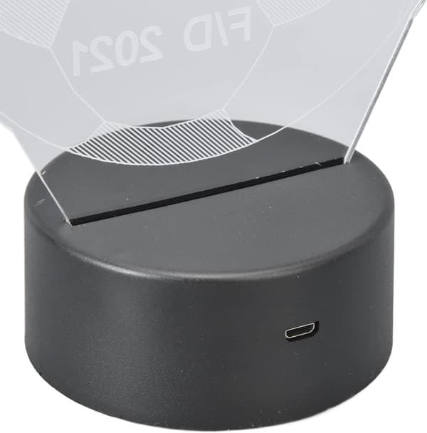 3D Natlampe, Fodbold 3D Lampe, 7 Farve LED Optisk Illusion