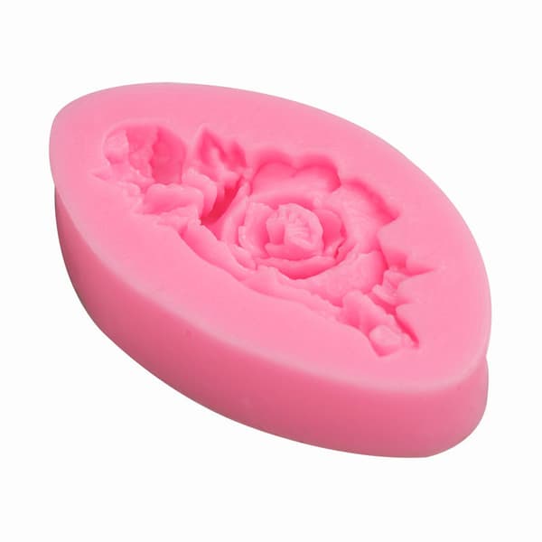 Silikonform för chokladkaka med rosor