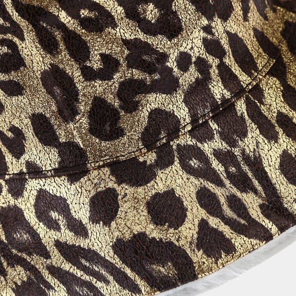 Leopard Print Bucket Hat Trendy Animal Pattern Fiskerhat A