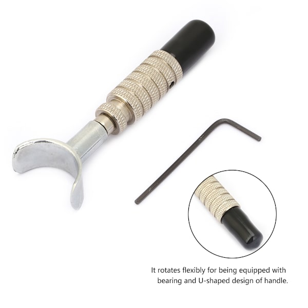 DIY Justerbar Hög Hårdhet Läder Swivel Manuell Bearbetning Carving Verktyg Blad