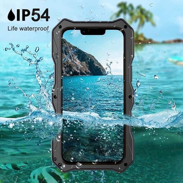 Kompatibel med iPhone 12 Pro Max Vanntett Metall Deksel, Bui