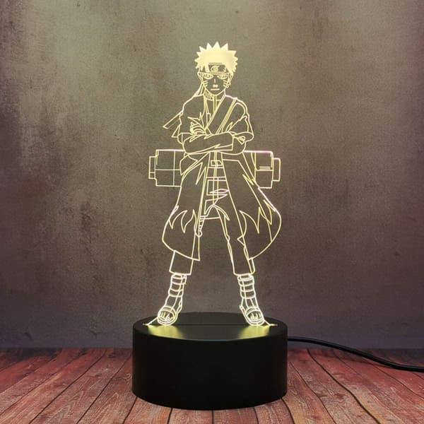 Naruto Kakashi Uchiha Sasuke 3D Illusion Natlampe Sm
