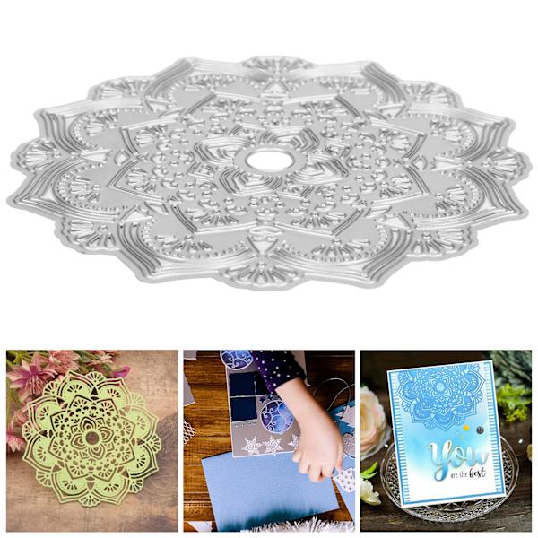 Metallskärningsform Blomstencil DIY Scrapbooking Präglingspapperskortmall