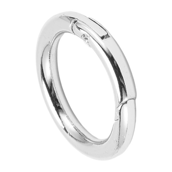 20 stk. fjederlåsringe - Moderne, elegante og innovative DIY kobberfjederlåsringe til halskæder, armbånd, ankelkæder og øreringe - Sølv
